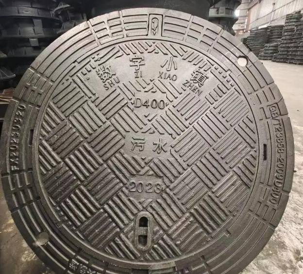 玉田球墨铸铁防沉降井盖展示